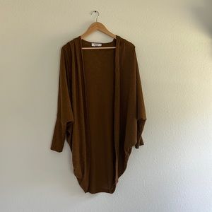 Size S Carly Jean Los Angeles Brown Kimono/Cardigan